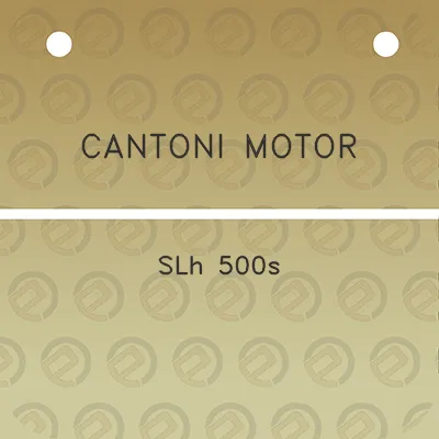 cantoni-motor-slh-500s