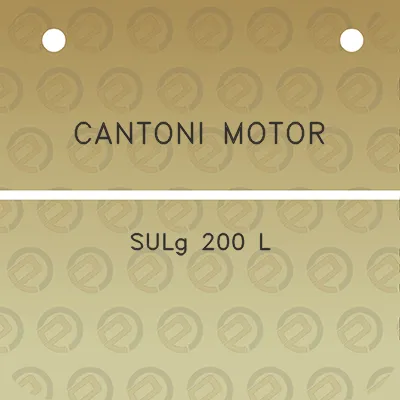 cantoni-motor-sulg-200-l