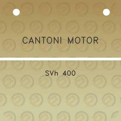 cantoni-motor-svh-400