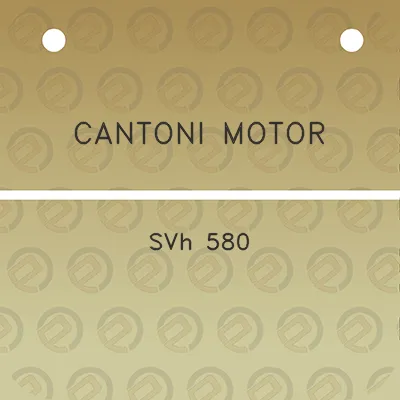 cantoni-motor-svh-580