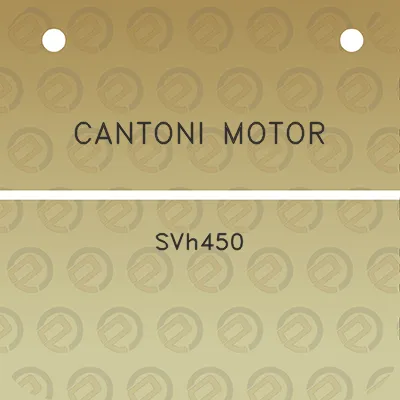 cantoni-motor-svh450