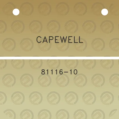 capewell-81116-10