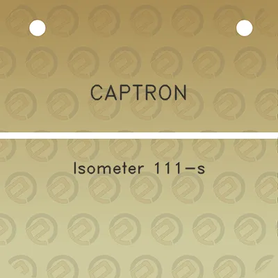 captron-isometer-111-s