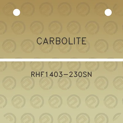 carbolite-rhf1403-230sn