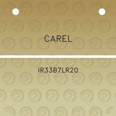 carel-ir33b7lr20