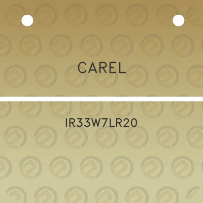 carel-ir33w7lr20