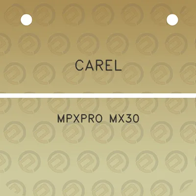 carel-mpxpro-mx30