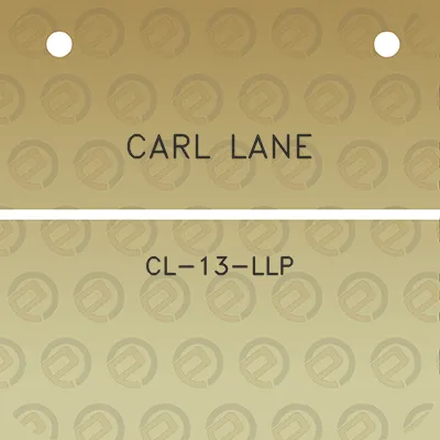 carl-lane-cl-13-llp