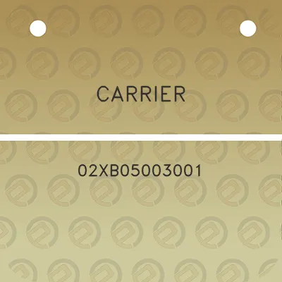 carrier-02xb05003001