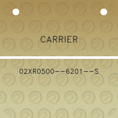 carrier-02xr0500-6201-s