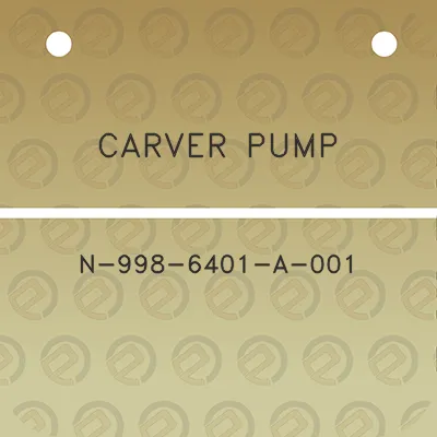 carver-pump-n-998-6401-a-001