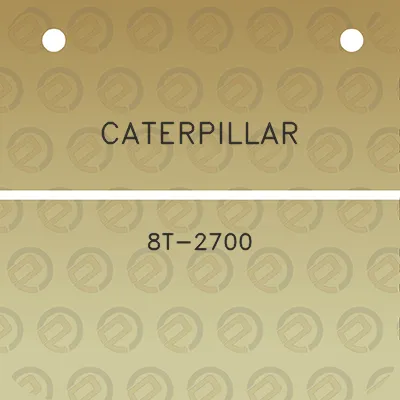 caterpillar-8t-2700