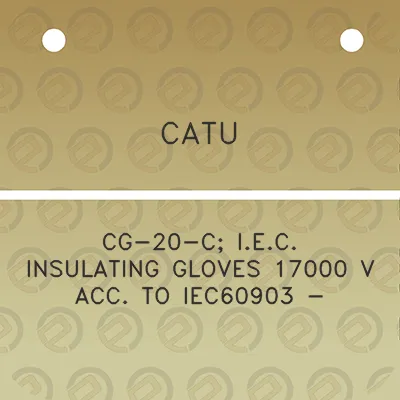 catu-cg-20-c-iec-insulating-gloves-17000-v-acc-to-iec60903