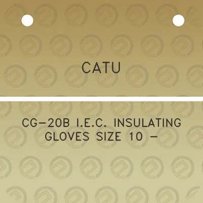 catu-cg-20b-iec-insulating-gloves-size-10