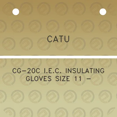 catu-cg-20c-iec-insulating-gloves-size-11