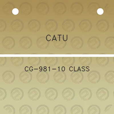 catu-cg-981-10-class