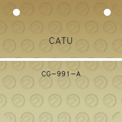 catu-cg-991-a