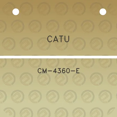 catu-cm-4360-e