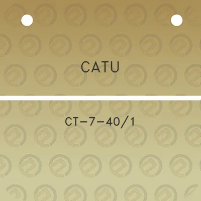 catu-ct-7-401