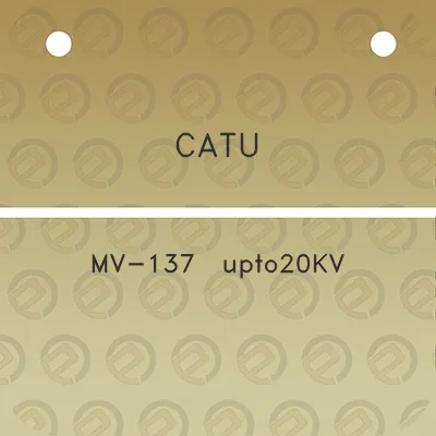 catu-mv-137-upto20kv