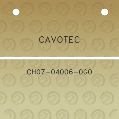 cavotec-ch07-04006-0g0