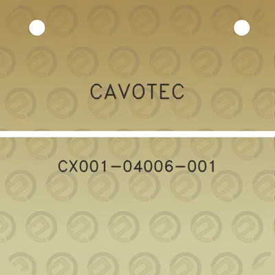 cavotec-cx001-04006-001