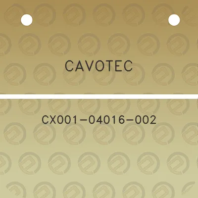 cavotec-cx001-04016-002