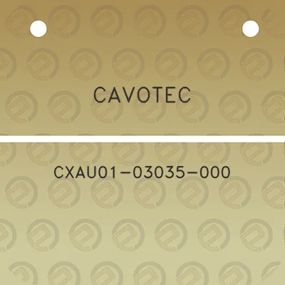 cavotec-cxau01-03035-000