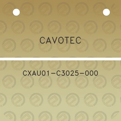 cavotec-cxau01-c3025-000