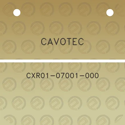 cavotec-cxr01-07001-000