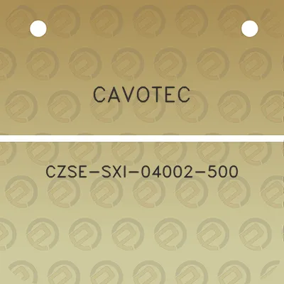 cavotec-czse-sxi-04002-500