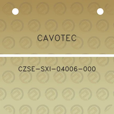 cavotec-czse-sxi-04006-000