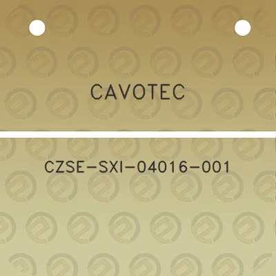 cavotec-czse-sxi-04016-001