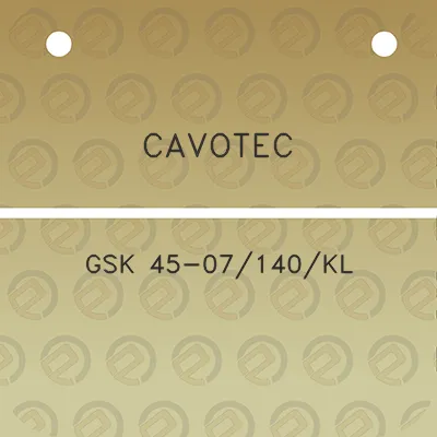 cavotec-gsk-45-07140kl