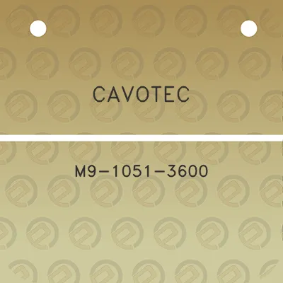 cavotec-m9-1051-3600