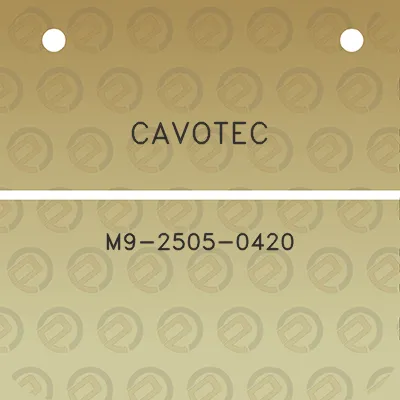 cavotec-m9-2505-0420