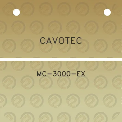 cavotec-mc-3000-ex