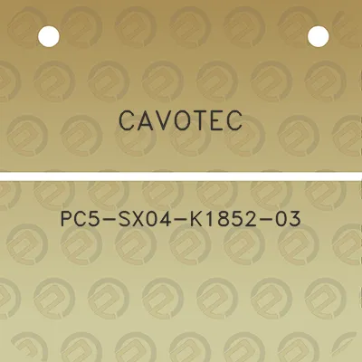 cavotec-pc5-sx04-k1852-03