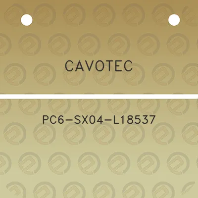 cavotec-pc6-sx04-l18537