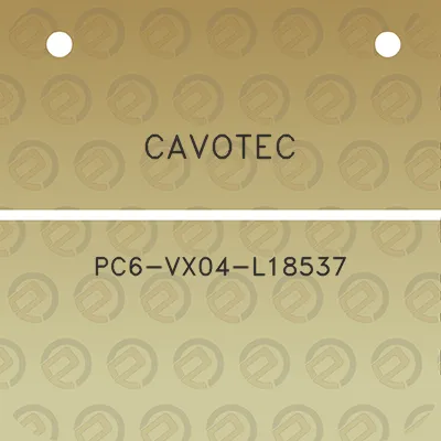 cavotec-pc6-vx04-l18537