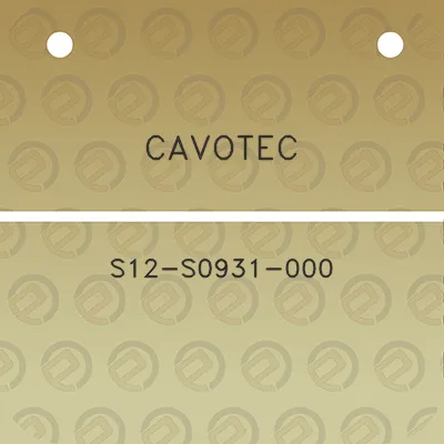 cavotec-s12-s0931-000