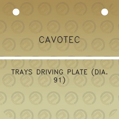 cavotec-trays-driving-plate-dia-91