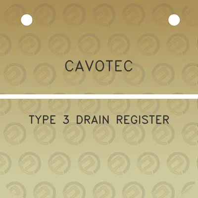 cavotec-type-3-drain-register