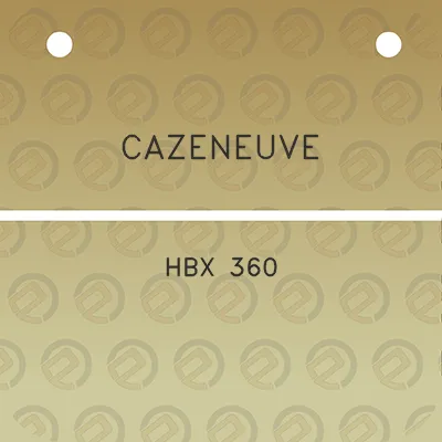 cazeneuve-hbx-360