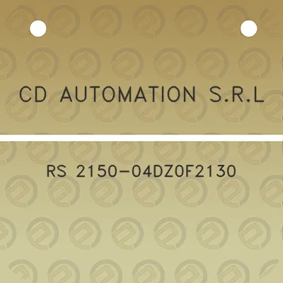 cd-automation-srl-rs-2150-04dz0f2130