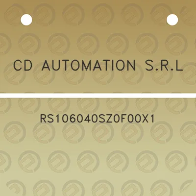 cd-automation-srl-rs106040sz0f00x1