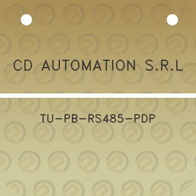 cd-automation-srl-tu-pb-rs485-pdp