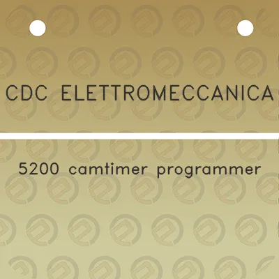 cdc-elettromeccanica-5200-camtimer-programmer