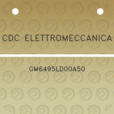 cdc-elettromeccanica-gm6495ld00a50