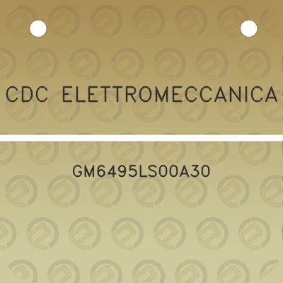 cdc-elettromeccanica-gm6495ls00a30